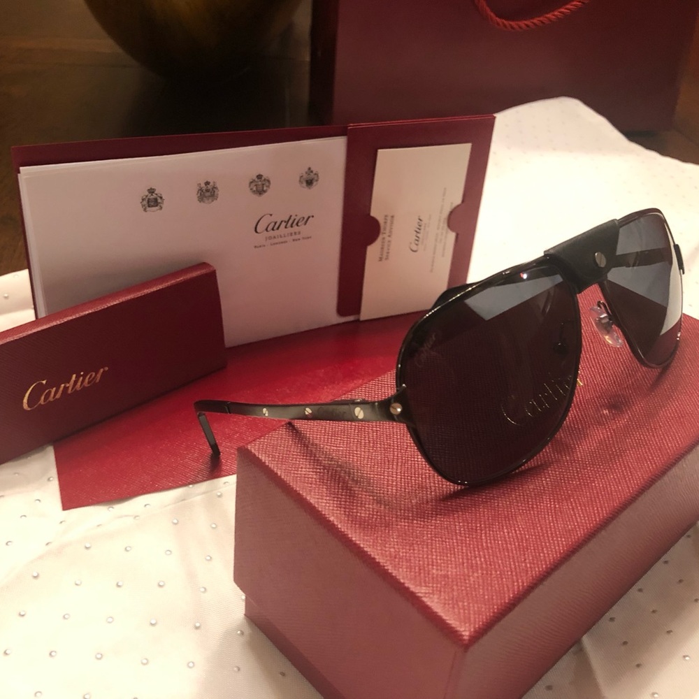 Brand new authentic Cartier santos sunglasses. - Picture 5 of 8